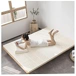 Coprimaterasso in lattice naturale, 100% ecologico, design semplice, spessore 2,5 cm, perfetto per rilassarsi camera da letto, 70 x 130 cm, migliora comfort e supporto