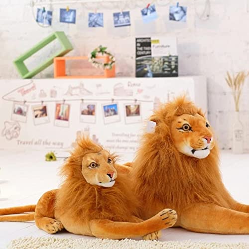 Image of Tickles Lion - King of The Jungle Soft Stuffed Plush Animal for Kids Birthday Gift (Color: Brown; Size: 45 cm)