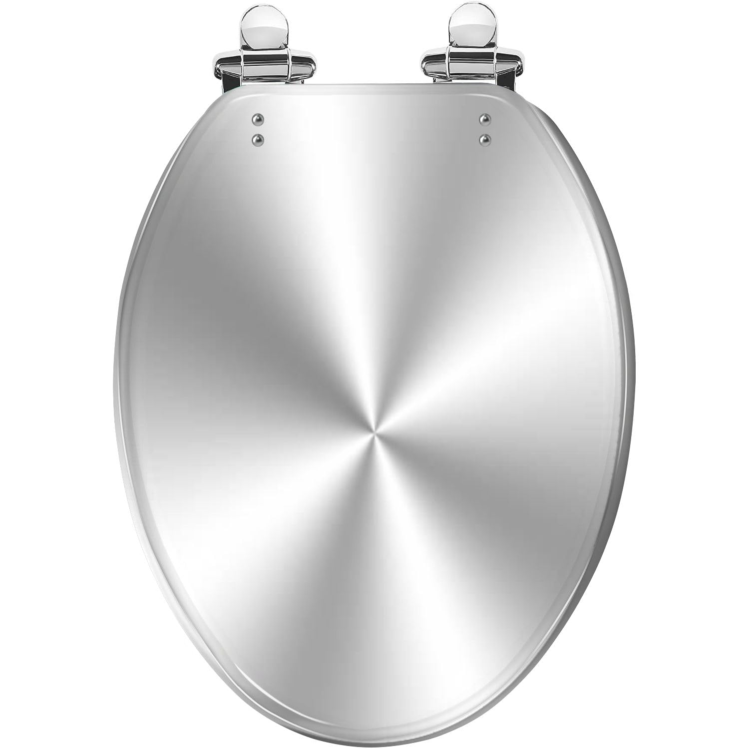Tazyyzuu Multi9 White Marble Elongated Toilet Seat With Quick-Release Hinges Slow Close Easy Clean 18.5X14.5 Inches(Multi9)