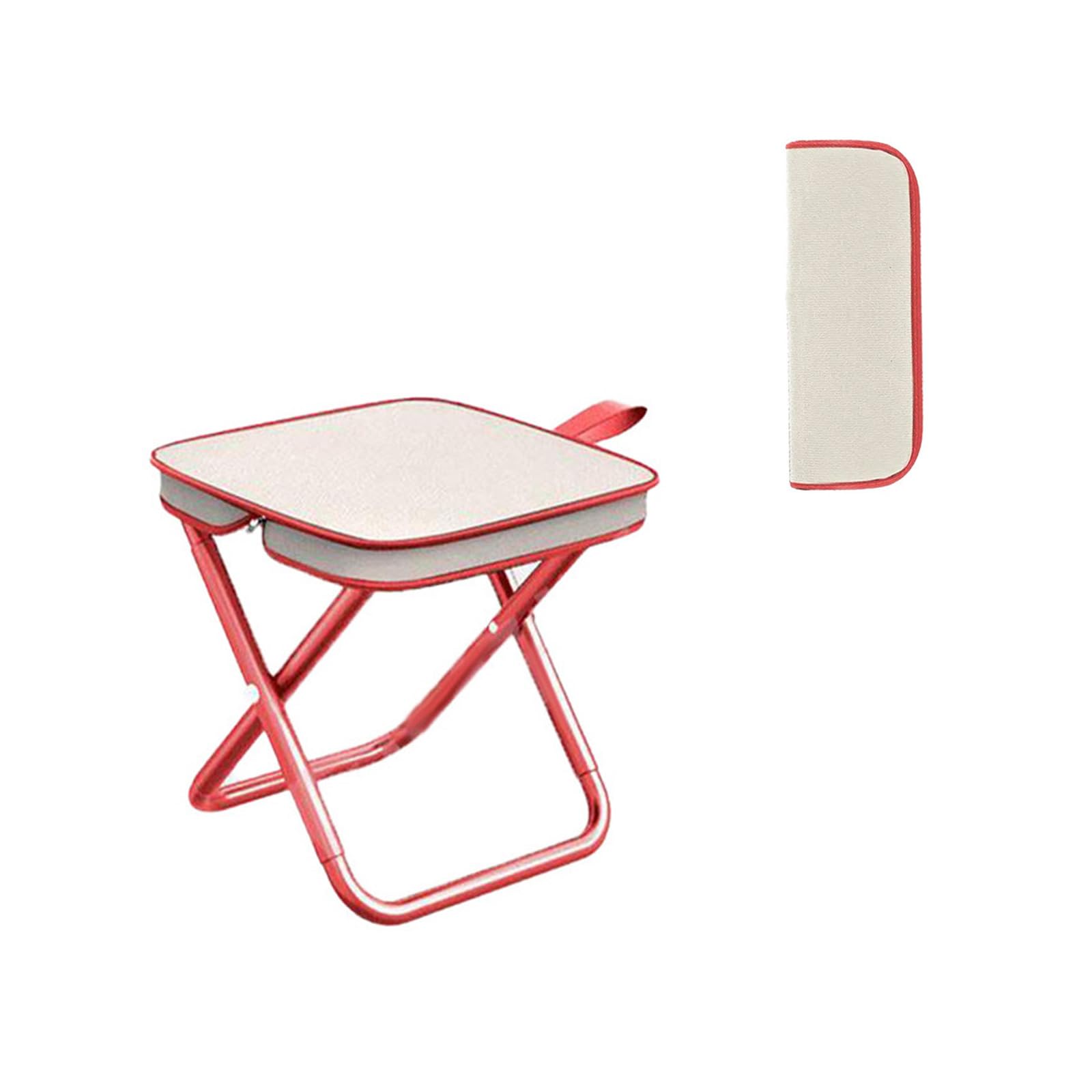 折り畳みイス ポータブルチェア キャンプ用品 アウトドア家具 旅行用椅子 屋外使用 家庭用椅 ビーチ ピクニック 軽量椅 軽い椅 持ち運び便利 折りたたみ式イス 折りたたみチェア 折り畳み椅 折りたたみイス (red)