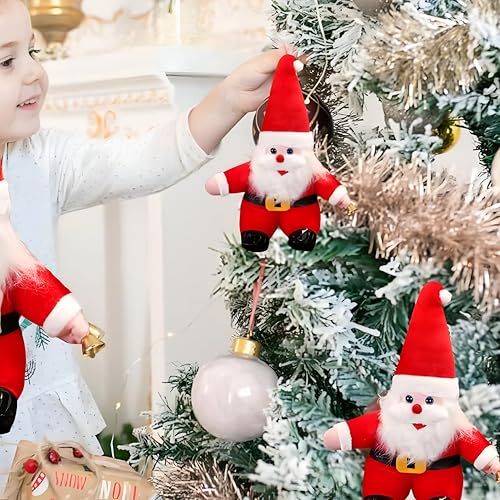 Image of Tickles Cute Santa Claus Soft Stuffed Plush Toy for Kids Boys & Girl Christmas Day Gift (Color: Red Size: 20 cm)