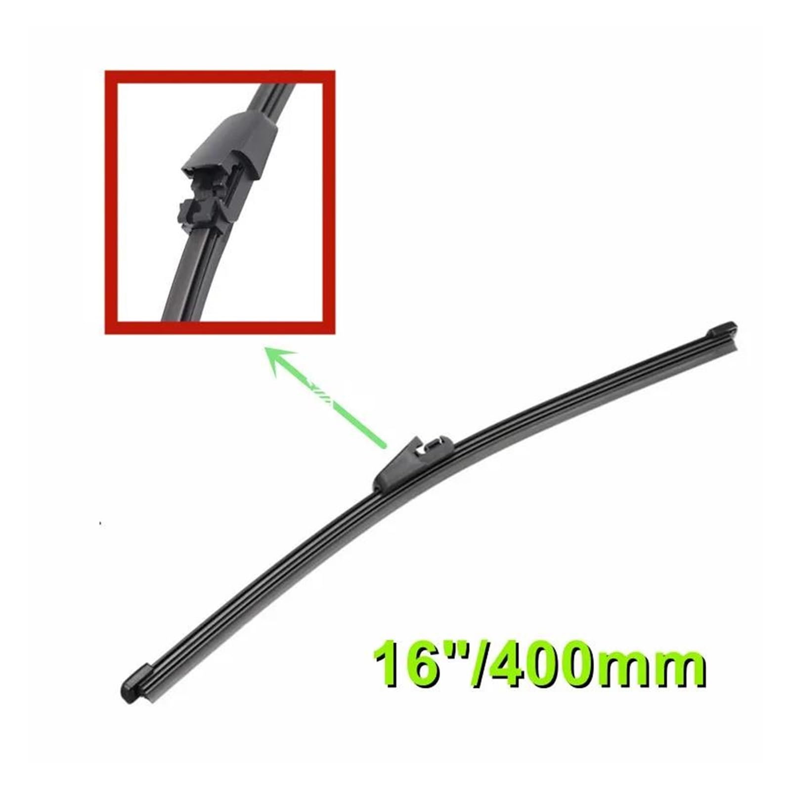 Limpiaparabrisas Trasero Para VW Caddy, Life, Berlina, Caja 2004-2015 - 40 Cm, Fácil Instalación