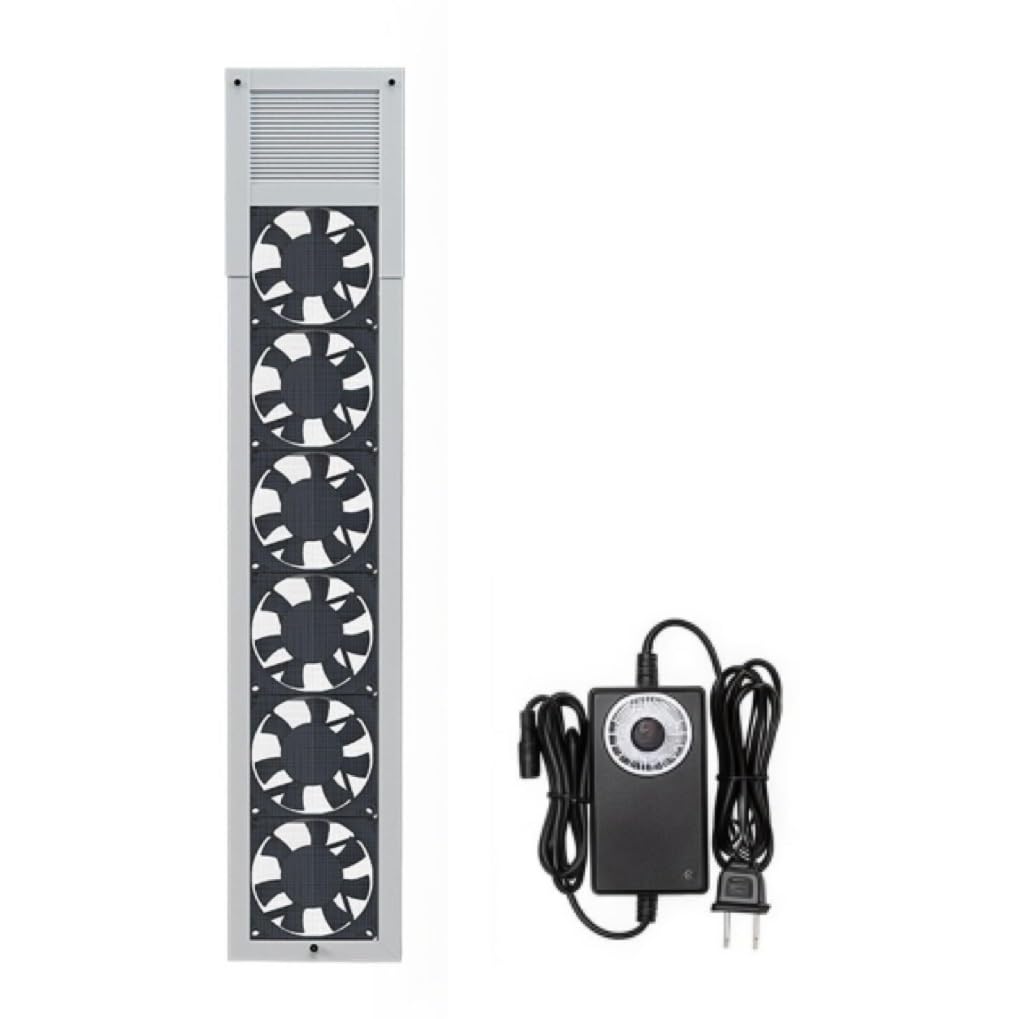 Ventilador de Ventana Vertical para Ventanas correderas, Extractor de Aire de 2800 RPM con Volumen de Aire Ajustable, instalación retráctil sin Perforaciones de 52-140 cm(White,81-106 cm)