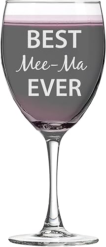 Miniatura 232 de Best Meme Ever - Vaso de vino con tallo de 10.5 onzas grabadas con láser, transparentes, sin plomo, grabadas a mano, para regalo, cristalería