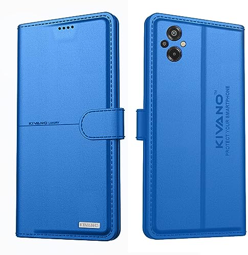 Image of KIVANO Compatible with Xiaomi Redmi 11 Prime 4G Flip Cover | Leather Finish | Inside Pockets & Inbuilt Stand | Shockproof Wallet Style Magnetic Closure Back Cover Case