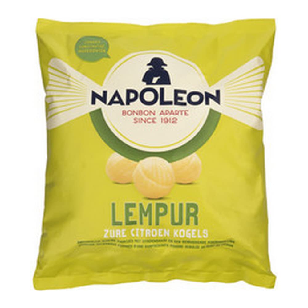Napoleon Caramelos | Lempur Citroen (5 Kg) | Caramelos Napoleon | Caramelos Holandeses | 1 Pack | 5000 Gramo Total