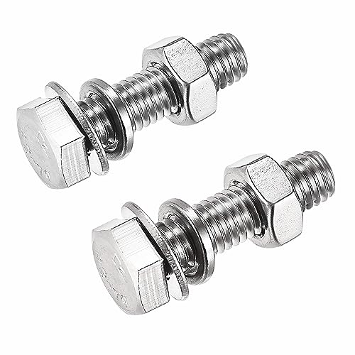 Amazon.co.jp: 2本組入 フランジボルトセット M10x35mmxP1.5