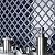 SomerTile FKOLTR50 Hudson Tangier Noir 12.38" x 12.5" Porcelain Mosaic Tile, Blue, 10