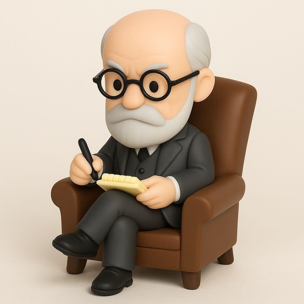 Desktop Therapist Collectible Figurine, Funny Therapy Desk Decor, Mini Psychoanalyst Statue, Office Gag Gift for Coworkers