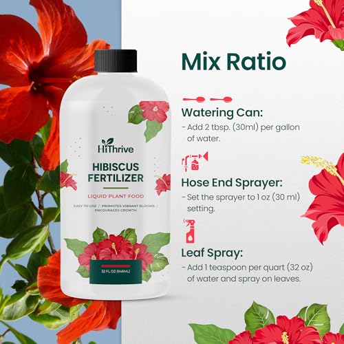 Fertilizante líquido Hibiscus 32 oz para plantas de flores miniatura 6