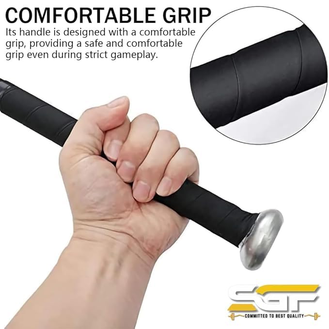 SGF Aluminium Base Ball Bat International Standards 30" Aluminium Baseball Bat Heavy Quality Non-Slip Aluminium Baseball Bat Metal Baseball Stick(Assorted Colour) (Multicolor, 30 INCH) 3