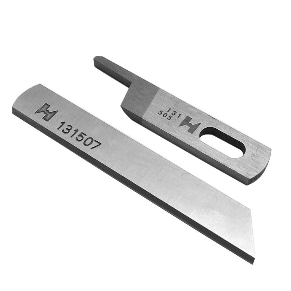 Fbshicung1Set Upper & Lower Knives #131-50701+#131-50503 Compatible with Juki Machine MO-6700 or MO-6900