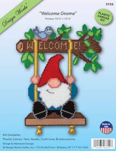 Image of Welcome Gnome Plastic Canvas Kit