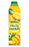 Pfanner Fruity Ananas (8 x 1 l) – 25% Fruchtgehalt – Erfrischendes Fruchtgetränk im Vorratspack – Tropicher Ananasgeschmack