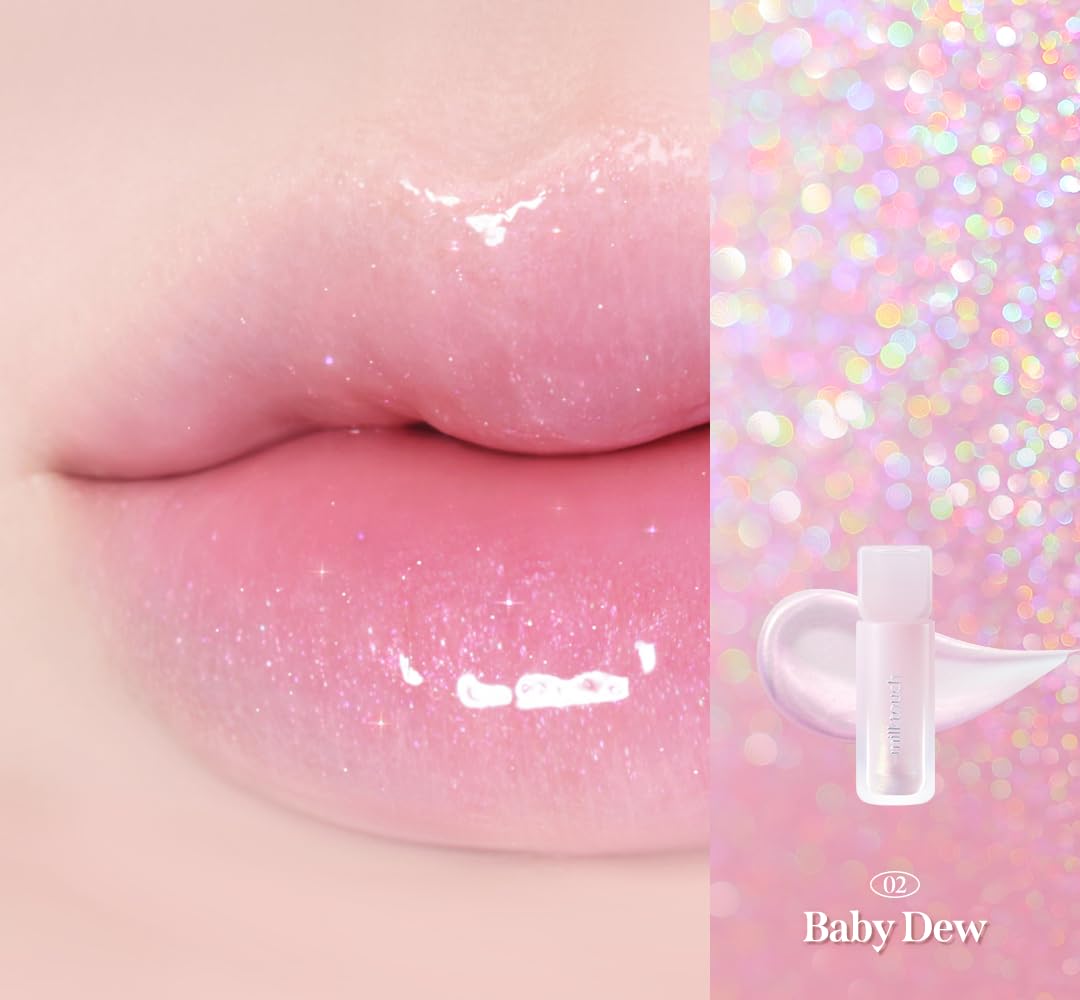 Amazon.com : MILKTOUCH Dew Stain Sheer Lip Gloss (02 Baby Dew