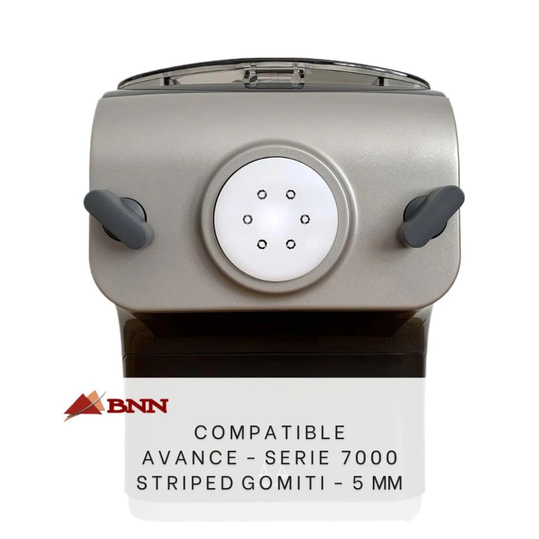 BNN Disco Per Pasta Gomiti Rigati - Compatibile Con Philips Pasta Maker Avance/Serie 7000, Diametro 5 Mm, Spessore 1-1,2 Mm - 2