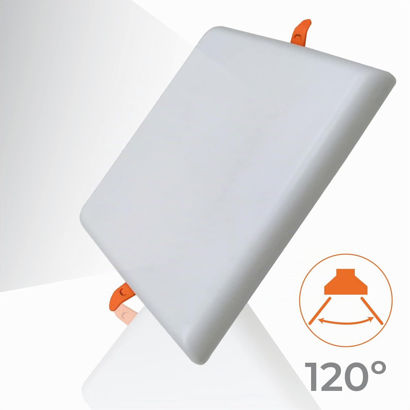 LED ATOMANT 5x Downlight LED Cuadrado Corte 60-210mm 36W Luz Calida