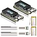 Heltec 2 Pack WiFi LoRa 32 V4 with OLED Display 27dBm ESP32-S3 SX1262 Complete Battery Casing Kit for Meshtastic IoT Arduino (2 Pack-GPS+3000mAh Battery)