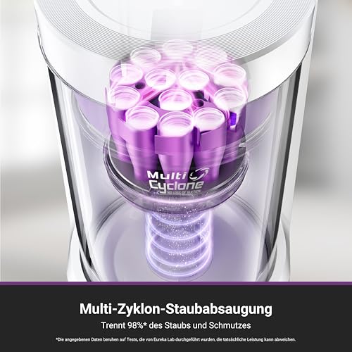 EUREKA E20 Plus Saugroboter mit Absaugstation ohne Beutel, Staubsaugroboter 8000 Pa, Anti-Wickel, 180 Minuten Laufzeit… – Ansicht 3