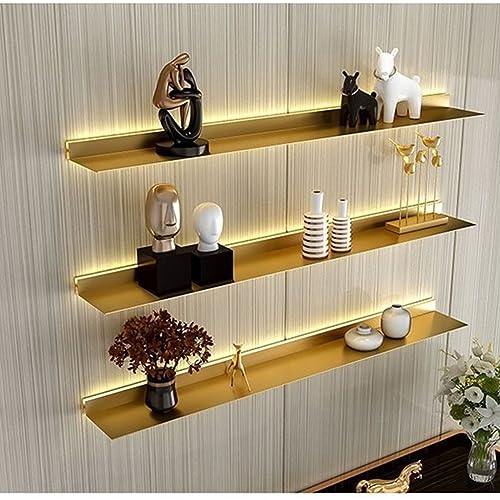 Étagère murale flottante pour sublimer l'ambiance lumineuse de votre salon moderne