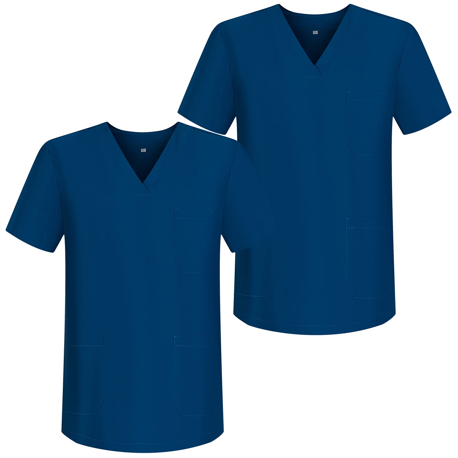 MISEMIYA - Pack*2 - Arbeitskleidung Unisex Spitze Kragen Kurze Medizinische Uniformen Unisex - Ref.817