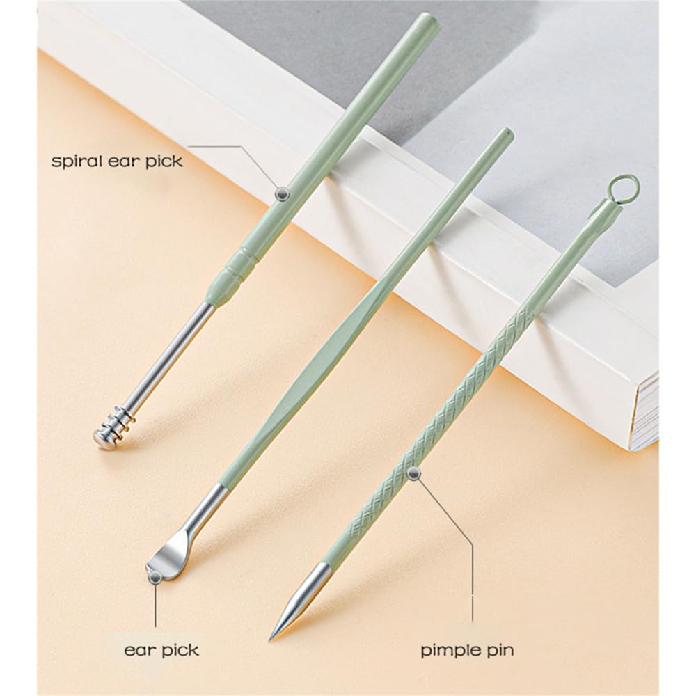 Ensemble de manucure 18 pièces avec étui en Cuir, Outils de Soin des Pieds et du Visage, Coupe-Ongles en Acier Inoxydable, Ensemble de Faux Cils