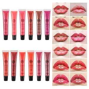12 Farben Kristall lipgloss geschenke für frauen Flüssiger Lippenstift Lang anhaltende Feuchtigkeitsspendende…