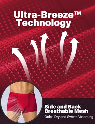 Arjen Kroos Mens Boxer Briefs Sexy Modal Mesh Underwear with Pouch Moisture Wicking Breathable Trunks 1 Pack2