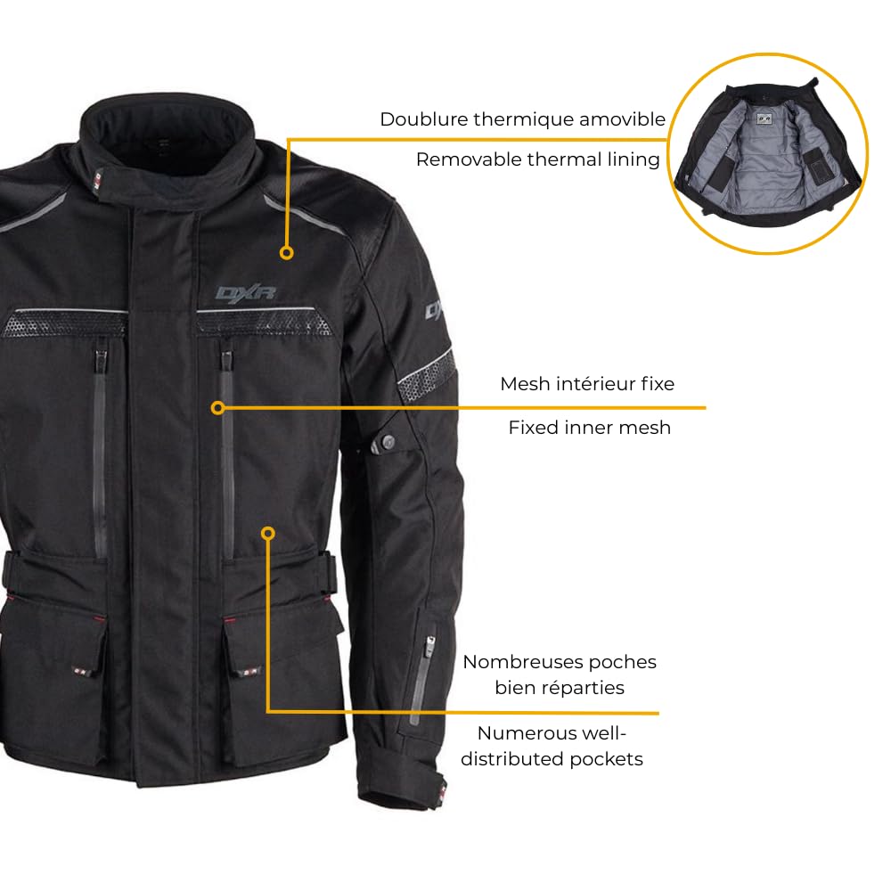 Veste Moto ROADTRIP Homme Homologué EN17092 A Toutes saisons M