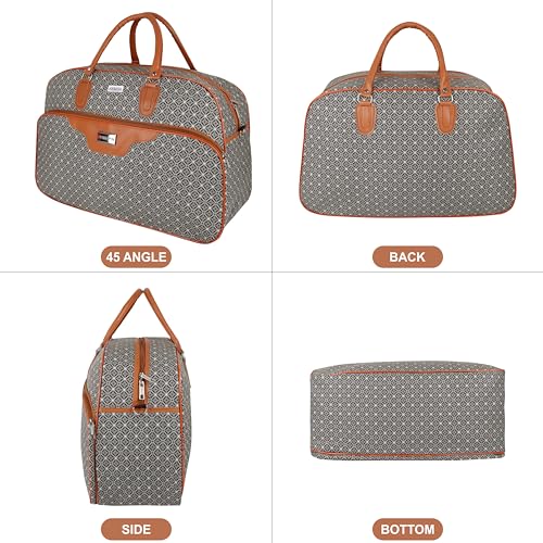 Image of Ayaha Large Travel Duffle Bag, Air Bag for Men and Women Cabin Luggage Bag Weekender Stylish Travel Bag with Detachable Shoulder Strap 47 litres 54.5x24.5x35cm