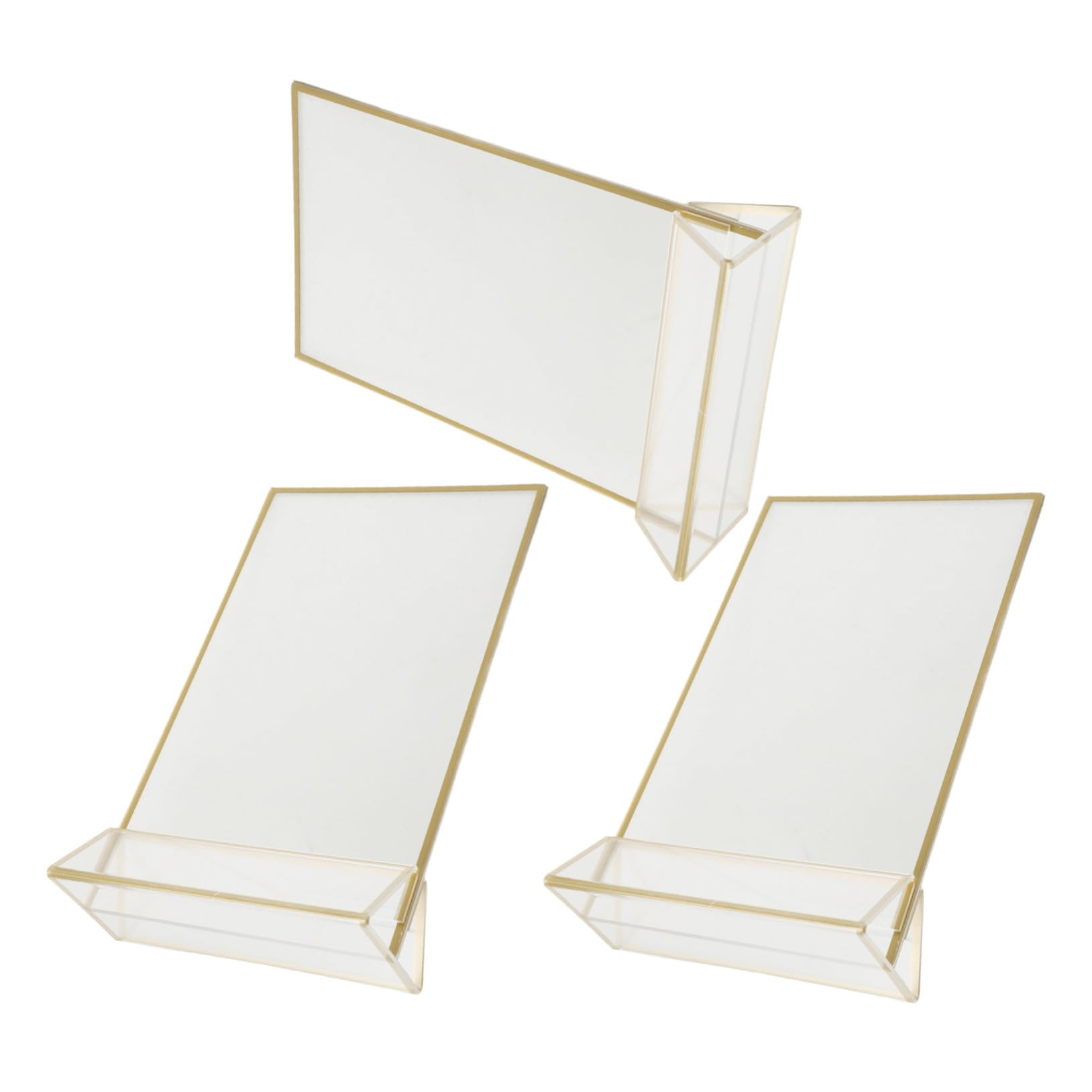 Présentoirs à menus acrylique transparent support de table double face - 8