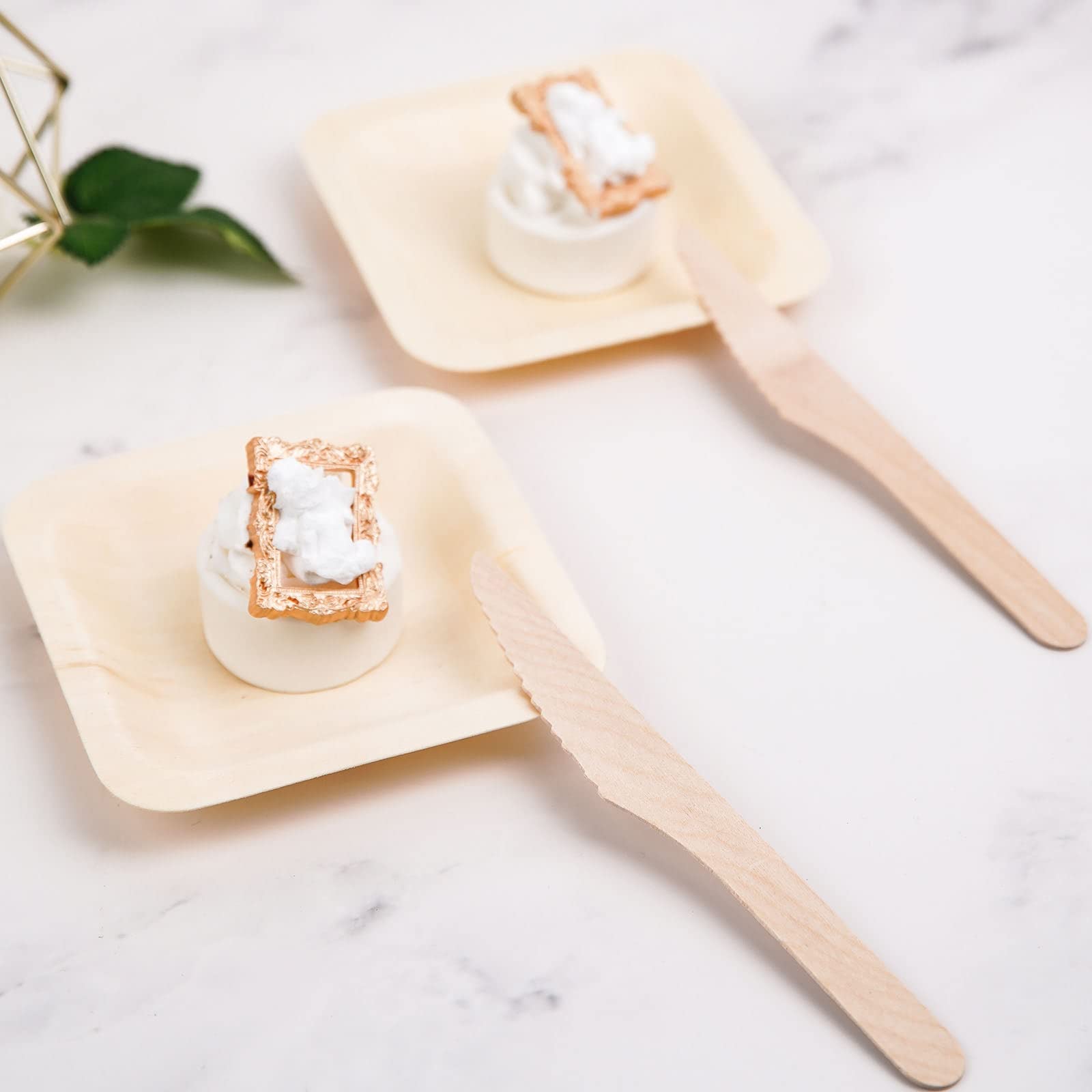 TABLECLOTHSFACTORY 100 Pcs - Environmentally Friendly Disposable 7