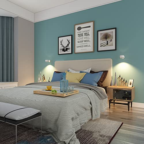 Yuewilai Battery Operated Wall Sconce, 4 Pack Magnetic Picture Lights For Wall 16 Rgb Colors Dimmable, Rechargeable Usb Wall Light With Remote, 360° Rotate Magnetic Ball Led Wall Mounted Lamp (White) #TOP6