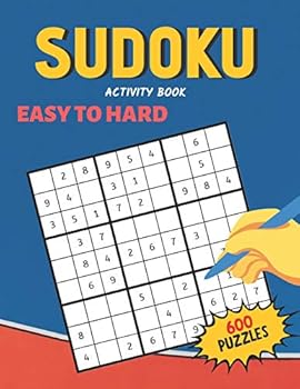 Paperback Sudoku Activity Book Easy to Hard 600 Puzzles: Fun and brain exercises for Adluts, Smart gifts for Women & Men Book