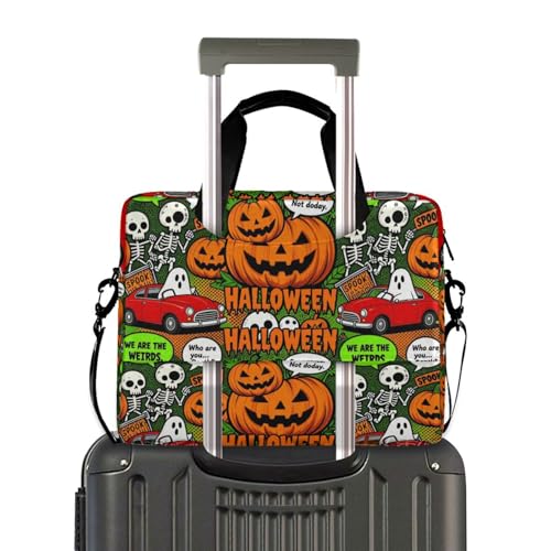Bolso para portátil de 15.6 pulgadas, naranja y negro miniatura 3