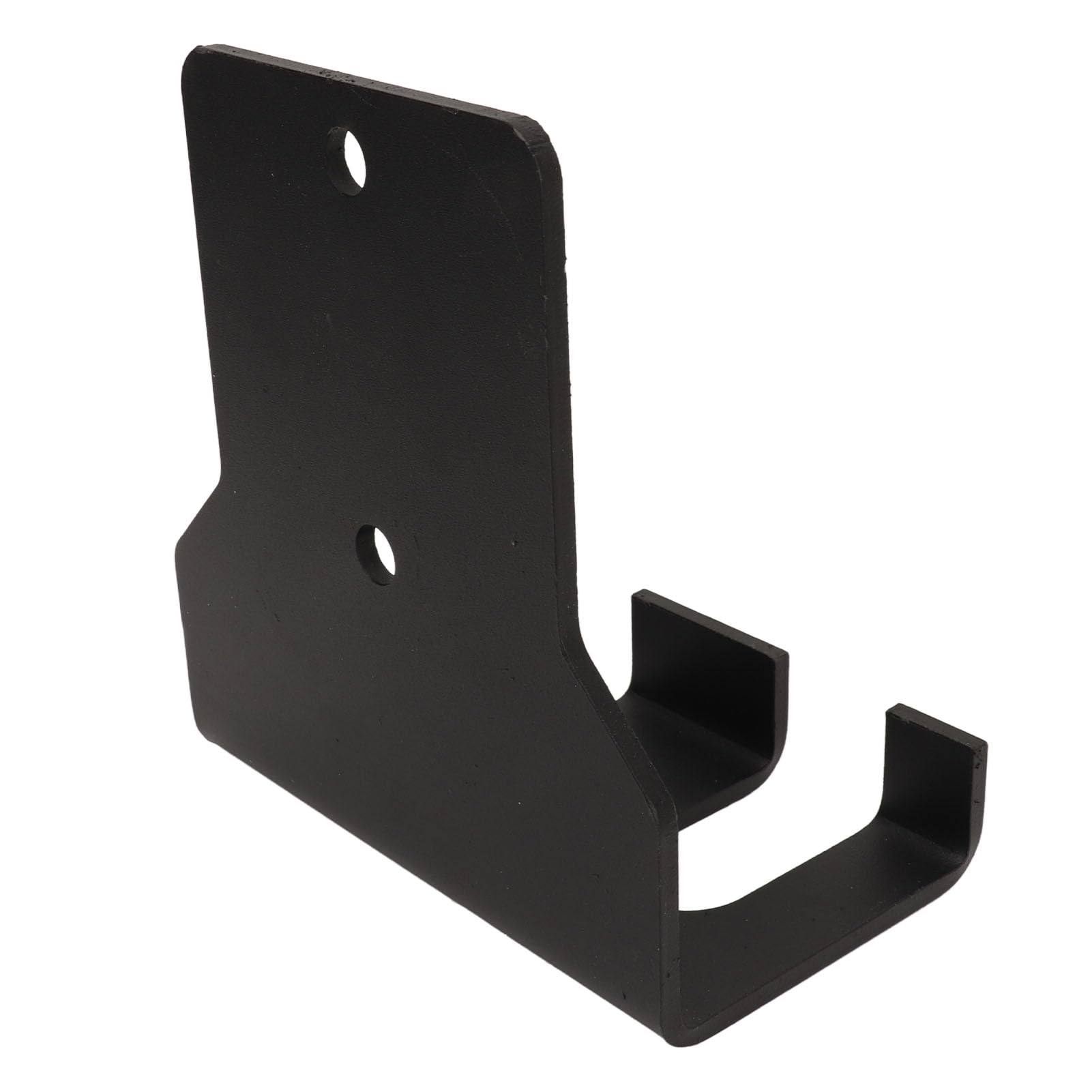 Supporto per bilanciere da parete in acciaio inox, verticale, salvaspazio, ideale per palestra, casa, garage e sala pesi. Finitura resistente con laccatura nera. Dimensioni