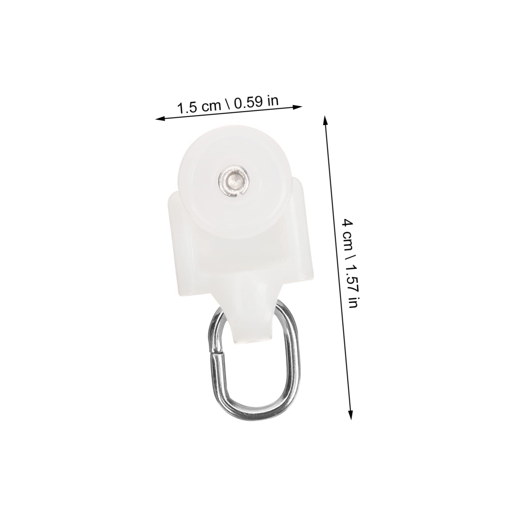 STOBAZA Curtain Parts Set 10pcs Track Pulley Easy to Use Fit for Various Curtains