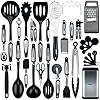 Smirly Silicone Kitchen Utensils Set with Holder: Silicone Cooking Utensils Set for Nonstick Cookware, Kitchen Tools Set…