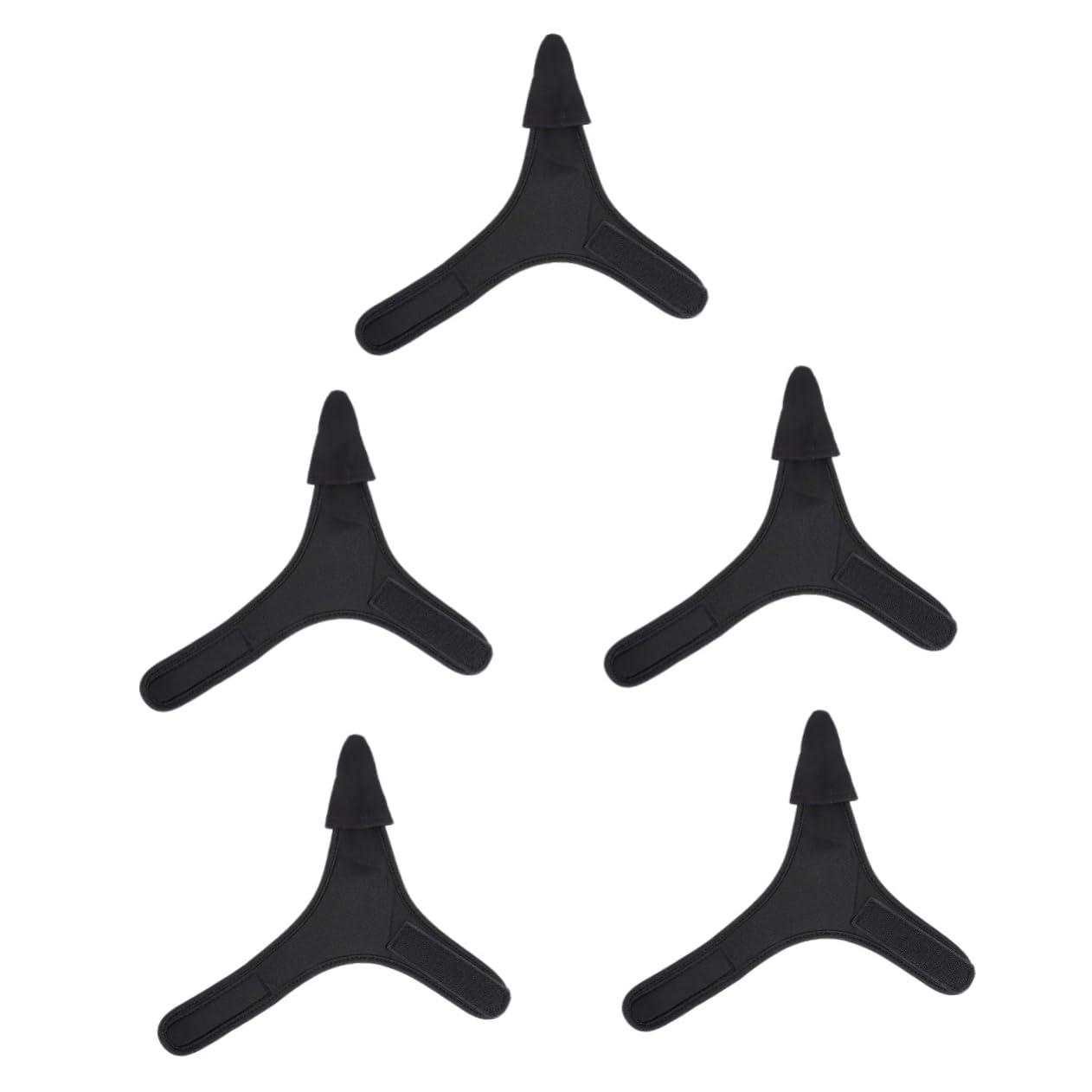TOYANDONA 5 Pezzi Guanti Antiscivolo Guanti Da Pesce Leggero Casting Copertina Gestione Dito Protettori Guanti Da Pesca Uomo Acqua Salata Guanto Uv Pescare Senza Dita Nero Pelle Di Pecora