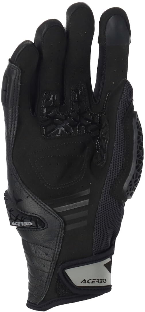 Acerbis Crossover Motorradhandschuhe, czarny/szary/czerwony, S