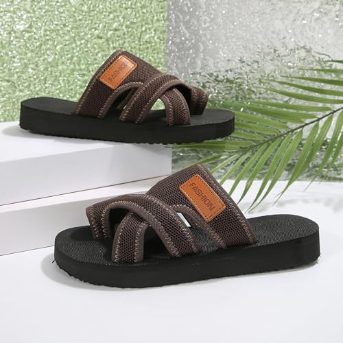 Women's Comfortable orthopedic flip flops,flat Ring Toe bunion sandals for Hallux valgus,Lightweight Outdoor plantar fasciitis Slippers2