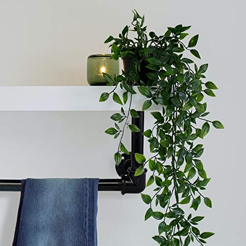 GeilSpace 6 Pack 3/4\" × 30\" Pre-Cut Black Metal Pipe, Industrial Steel Fits Standard Three Quarters Inch Black Threaded Pipes and Fittings - Vintage DIY Industrial Shelving (3/4\" × 30\", Black) - Thumbnail 5