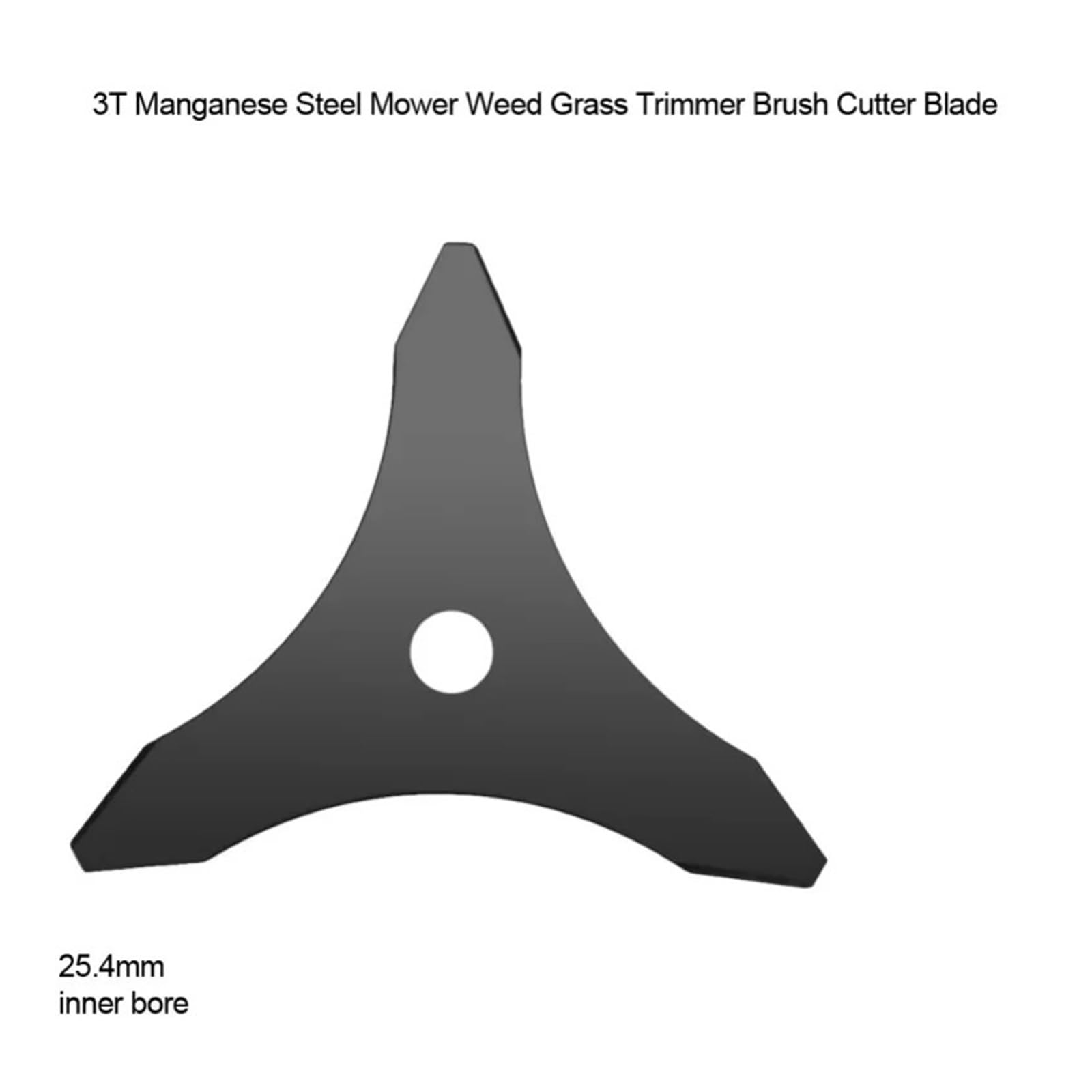 Genérico Cuchilla de desbrozadora, Cabezal de Corte Universal 3T de 10 Pulgadas, Hoja de Acero de aleación for cortacésped de Eje Recto(5Pcs)