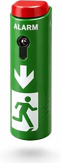 wolk Einhand Türwächter mit Voralarm, DIN EN 179 Fluchttürwächter | Fluchttürsteuerung mit Voralarm und 98 dB Hauptalarm. Für Notausgänge, DIN Links und Rechts, Profilhalbzylinder inklusive.