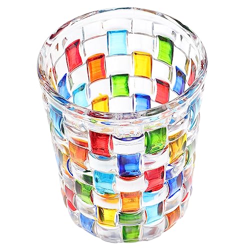 Alipis Taza De Agua Pintada Copa De Vidrio Transparente Recipiente para Jugo Decoración De Escritorio Vaso para Bebidas