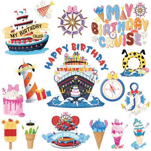 Imanes Decorativos RiVolTa 16 pcs Cumpleaños Nave