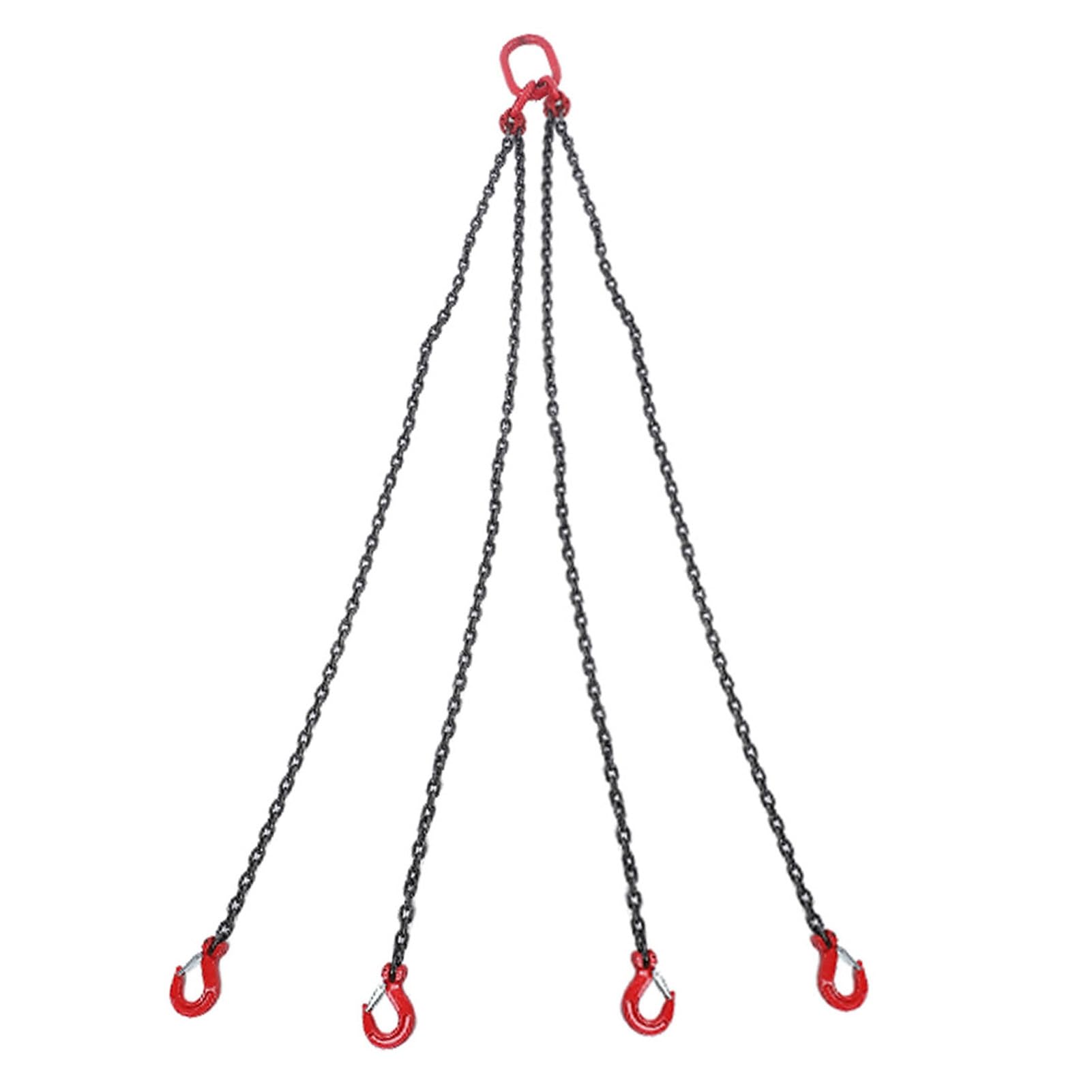 Eslinga de Cadena de 4 Patas Cadena de Elevación de Acero Duradera para Sitio de Construcción Minera 1,5 M 4 Patas (6T)