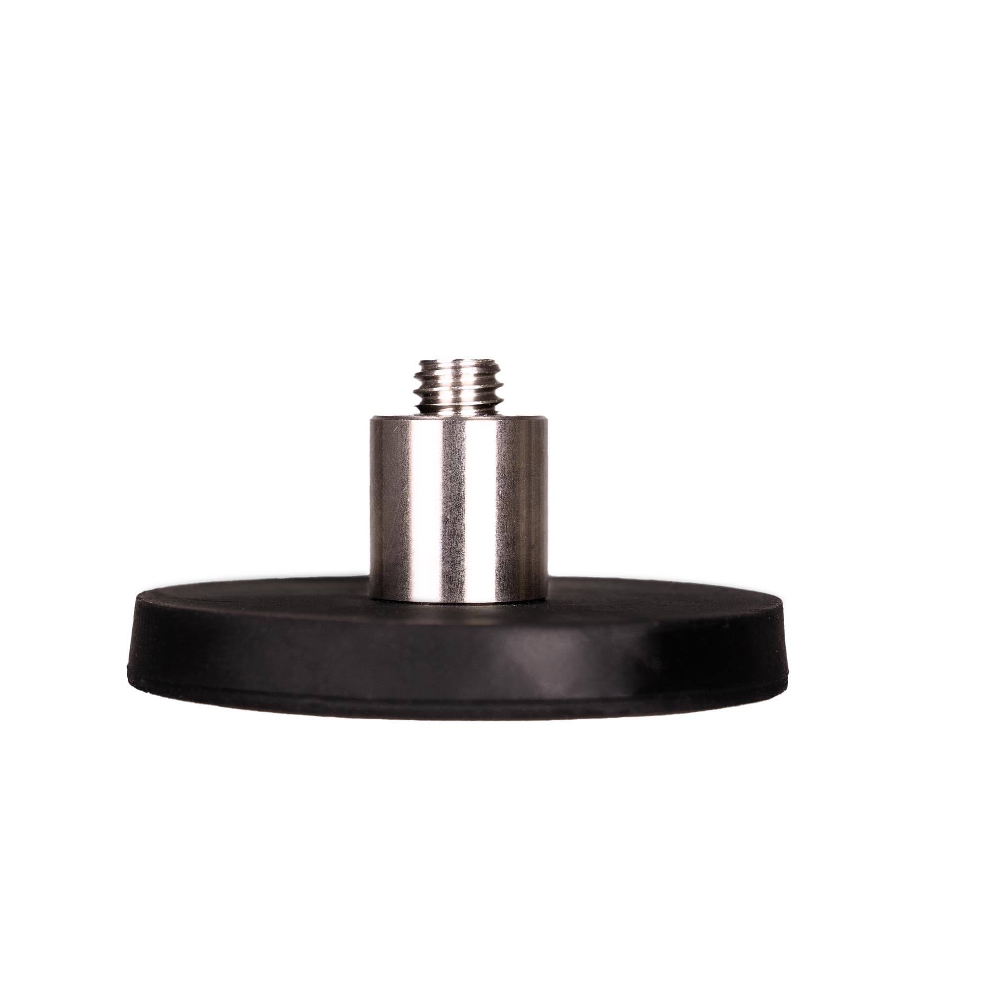 Hobolite Soporte magnético para luz de video, base de succión magnética de 2.6 pulgadas para micro y mini luces, adecuado para adaptador de trípode de cabeza esférica de montaje en V, 2.6 pulgadas