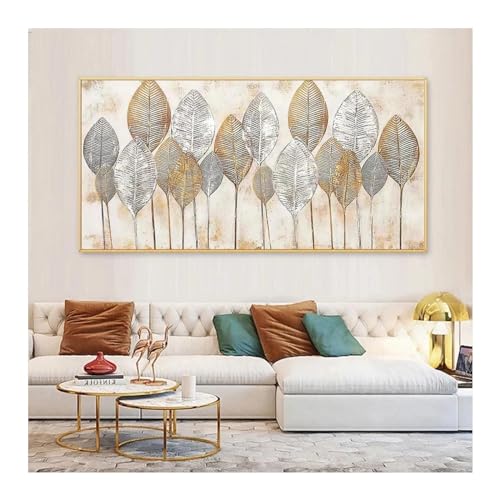 Peinture sur toile abstraite moderne pour habiller un grand mur de salon