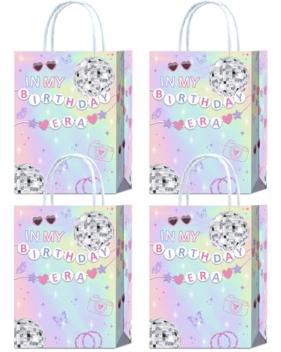 YanZonic 16Pcs In My Birthday Era Gift Bags - Goodie Bags & Party Favor Bags for Eras Party Decorations - in My Teenage Era Decorations Purple Birthday Party Decorations for Girls